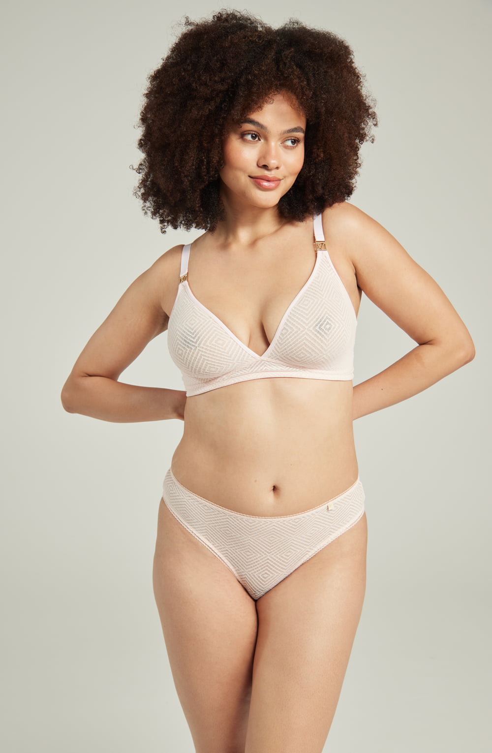 The Second Skin Stretch Easy Does It Bralette Blush Pink