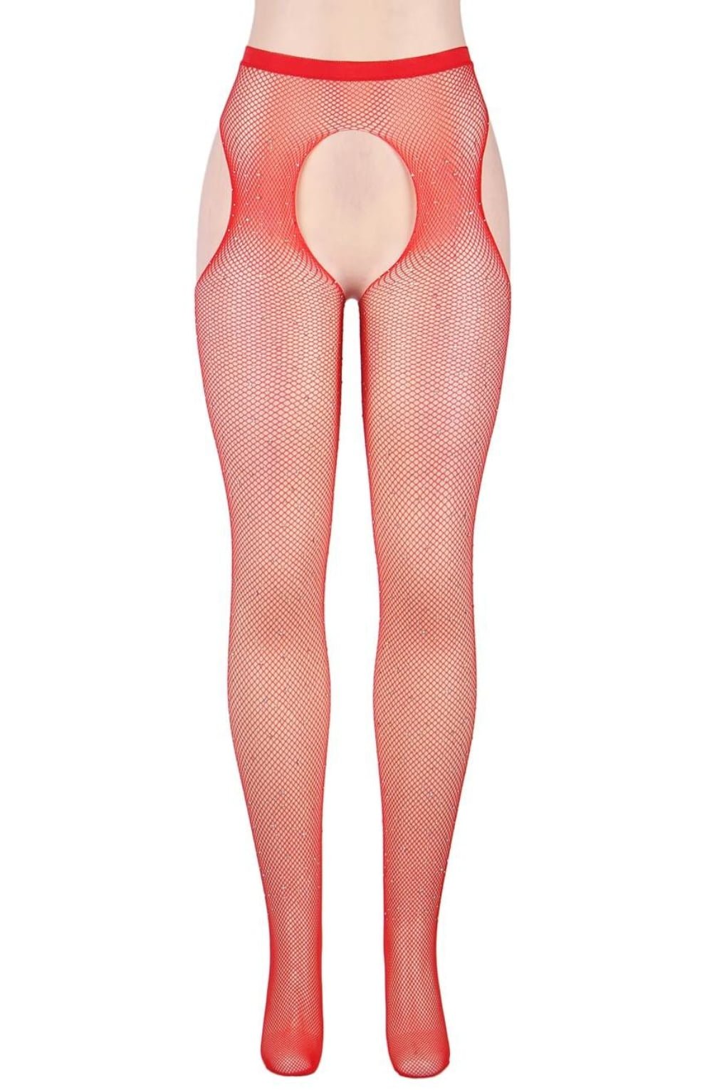 YesX YX850 Sparkly Fishnet Black